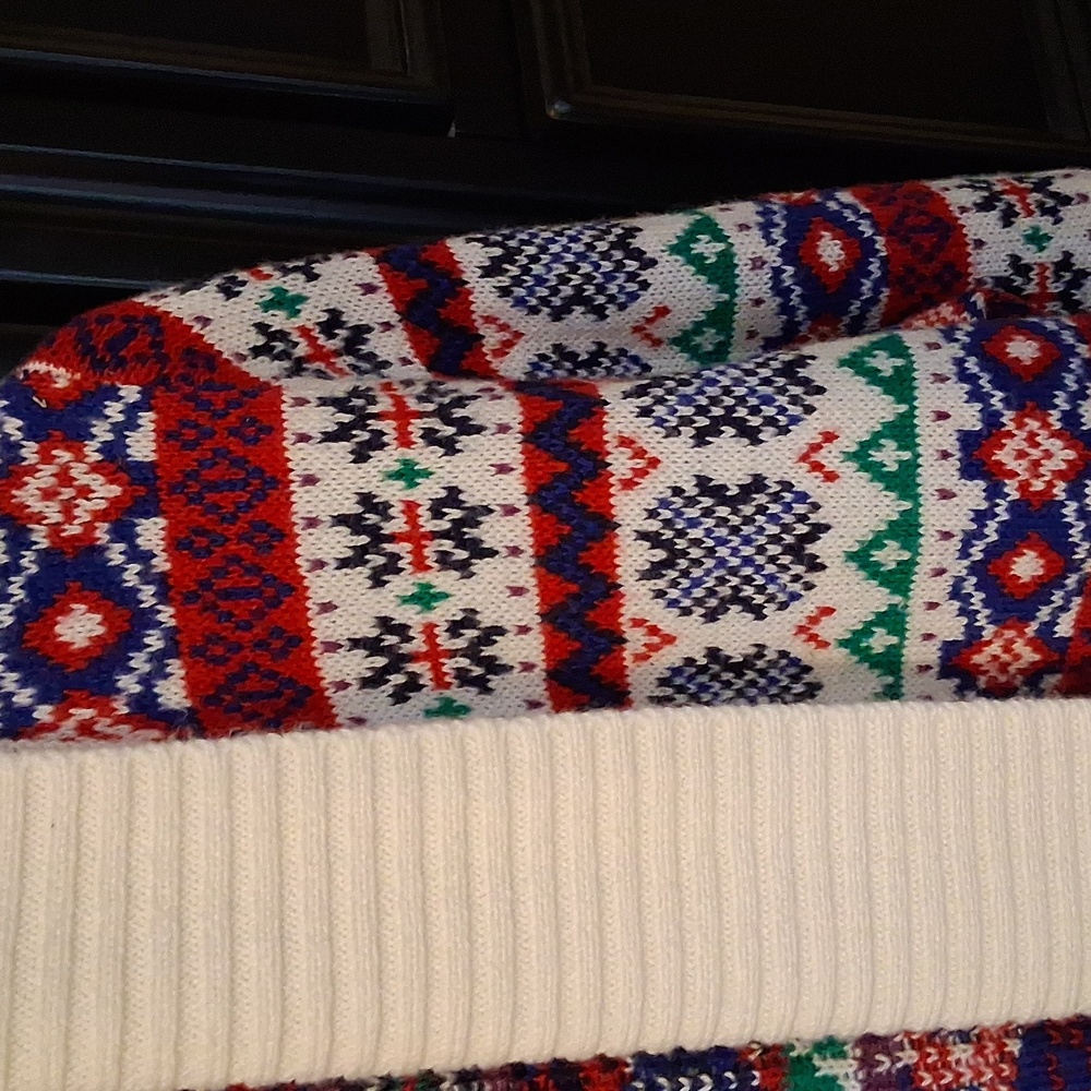 Talbots Large Petite Winter Patterned Cardigan Sw… - image 6